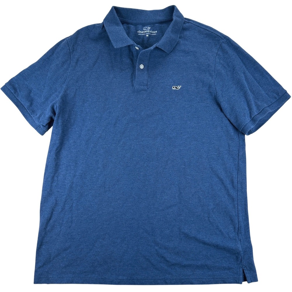 Vineyard Vines Polo Shirt Mens M Blue Preppy Coastal Short‎ Sleeve Golf 1K2111